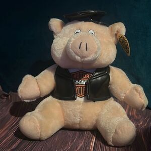 Harley Davidson 1998 Stuffed Animal Pig